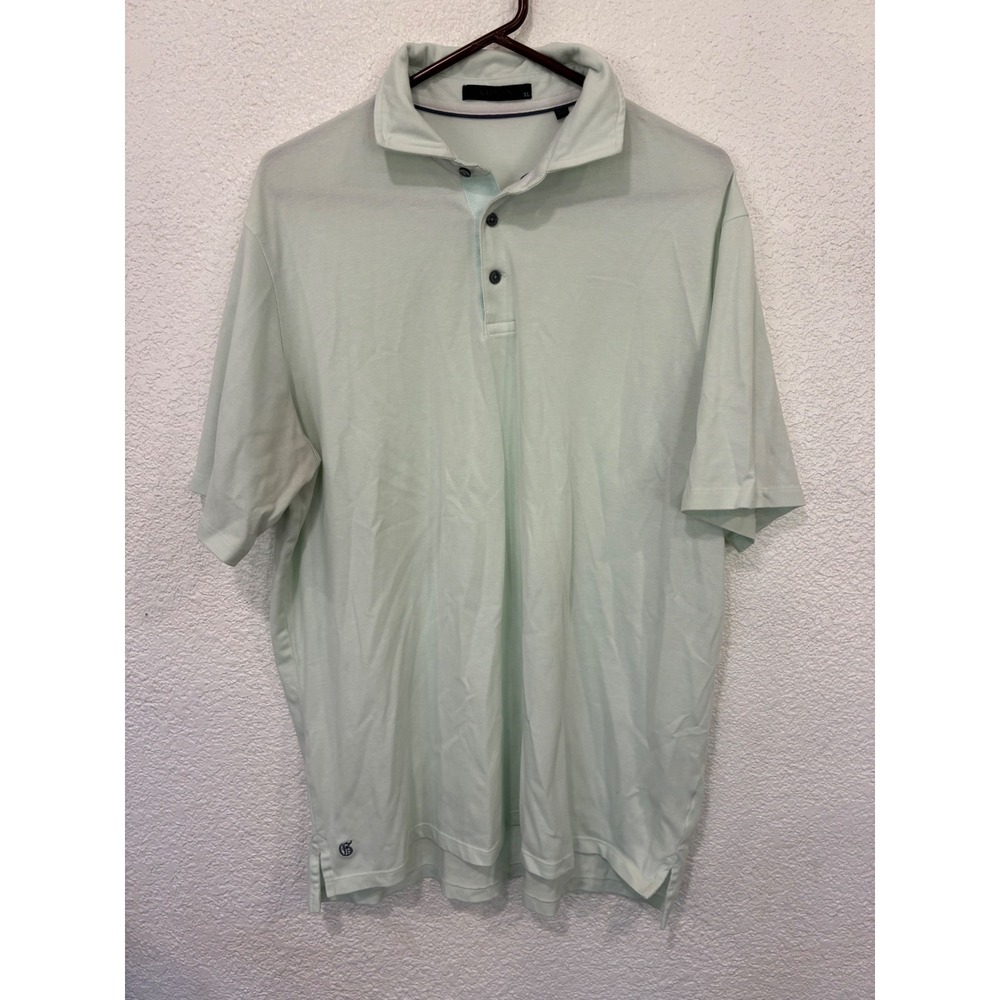 Greyson Mens XL Light Mint Green Pique Knit Short Sleeve Golf Polo Shirt